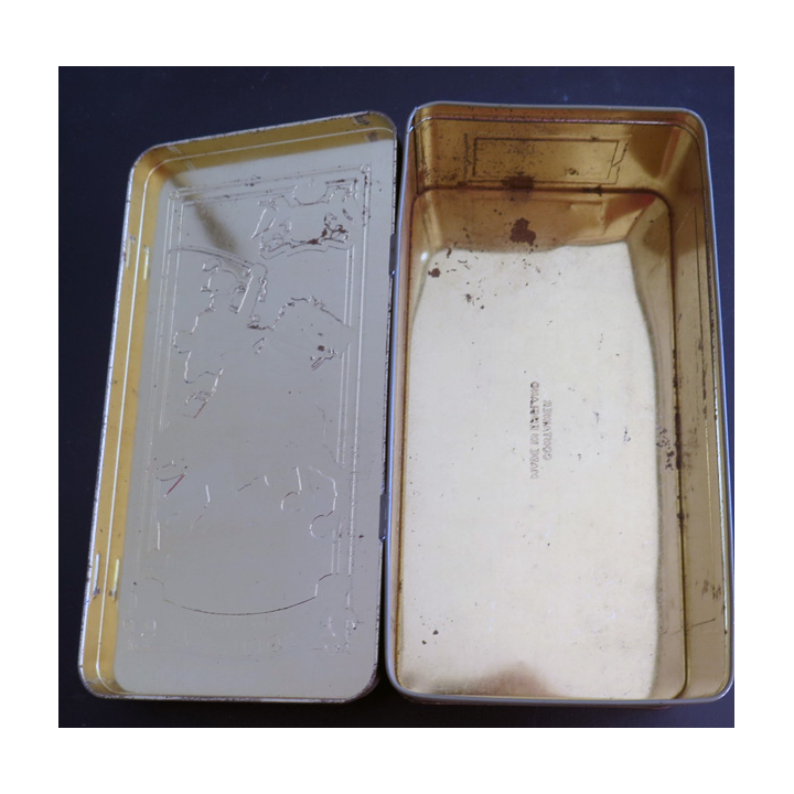 Boite métallique Cognac VSOP Prince Hubert Polignac 25 x 13,5 x  8 cm