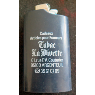 Briquet avec sa coque support Tabac La Divette Argenteuil  9 x 5 cm