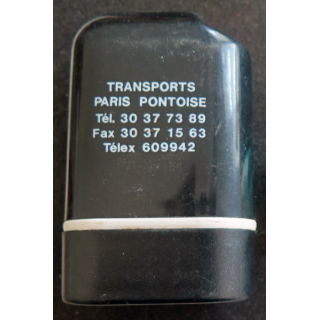 Briquet avec sa coque support Transports Paris Pontoise 9 x 5 cm
