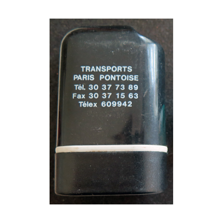 Briquet avec sa coque support Transports Paris Pontoise 9 x 5 cm