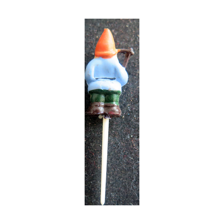 Petit lutin pour buche de Noël 3 x 1,5 cm