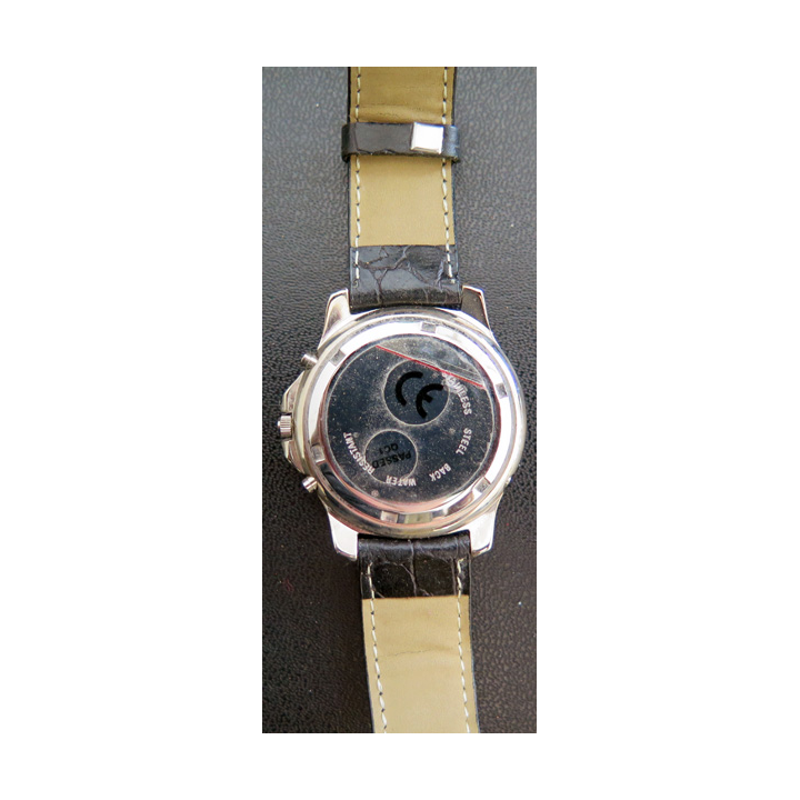 Montre Chronograph Quartz Citroën publicitaire vintage bracelet en cuir