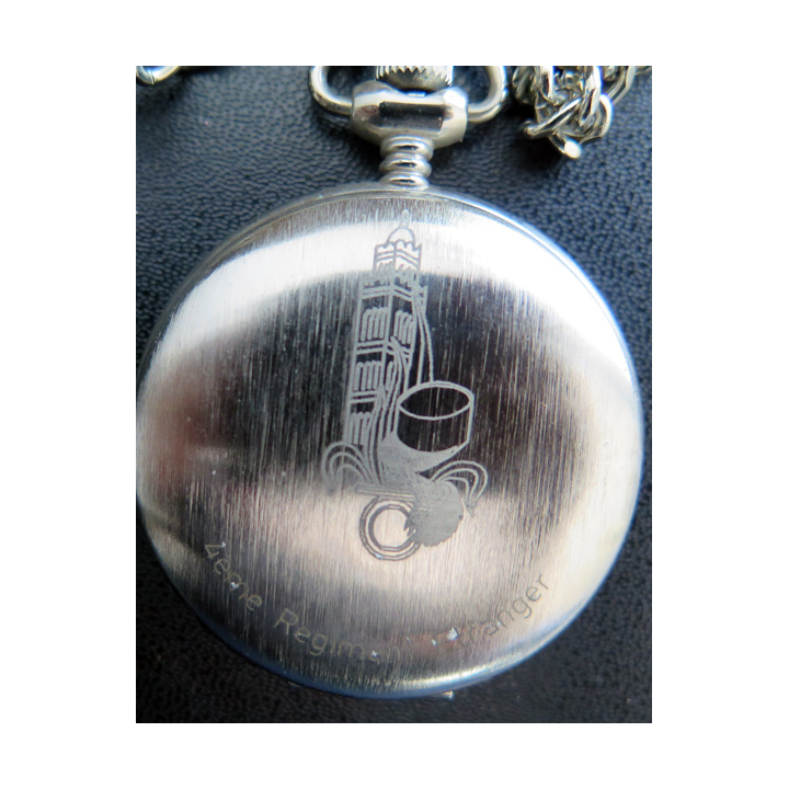 4° RE :  Montre cadeau à gousset SHIVAS avec inscription 4° régiment étranger