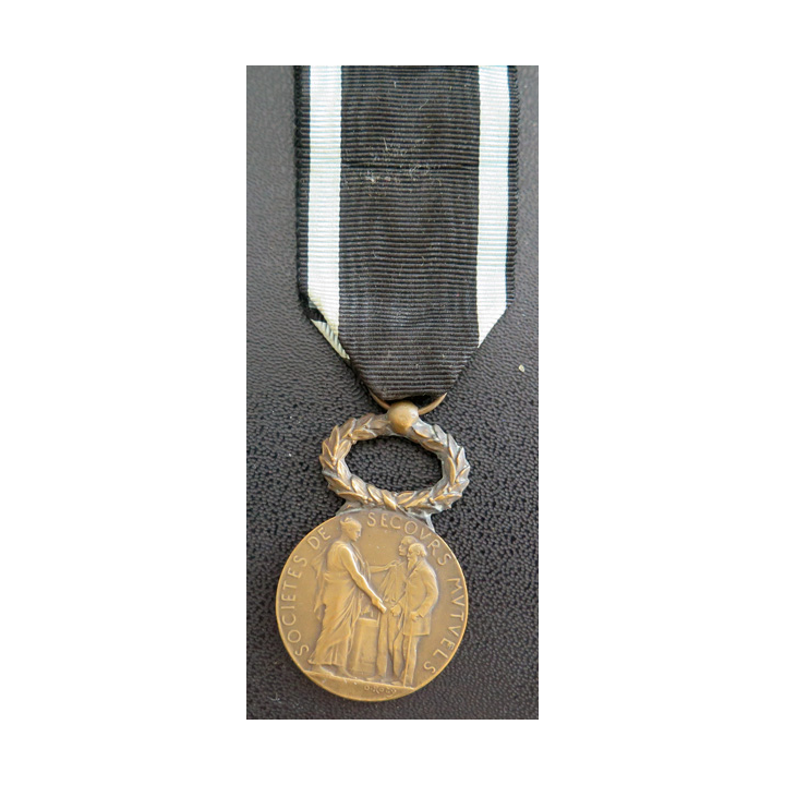 FRANCE : médaille d'honneur de la mutualité du ministère du travail et de la prévoyance sociale en bronze