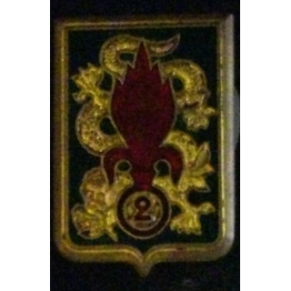 2° REI : 2° RÉGIMENT ÉTRANGER D'INFANTERIE EN EO 34 mm ÉMAIL (D)