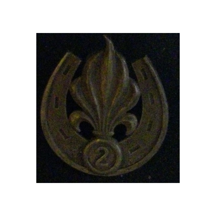 2° REI : 2° RÉGIMENT ÉTRANGER D'INFANTERIE INSIGNE BÉRET ALGÉRIE