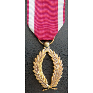 BELGIQUE : médaille des palmes de l'ordre de la Couronne belge en métal doré