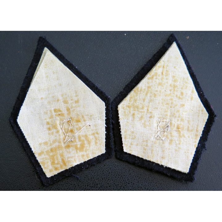 PATTE DE COL : Paire de patte de col du 7° régiment de chasseurs officier en cannetille