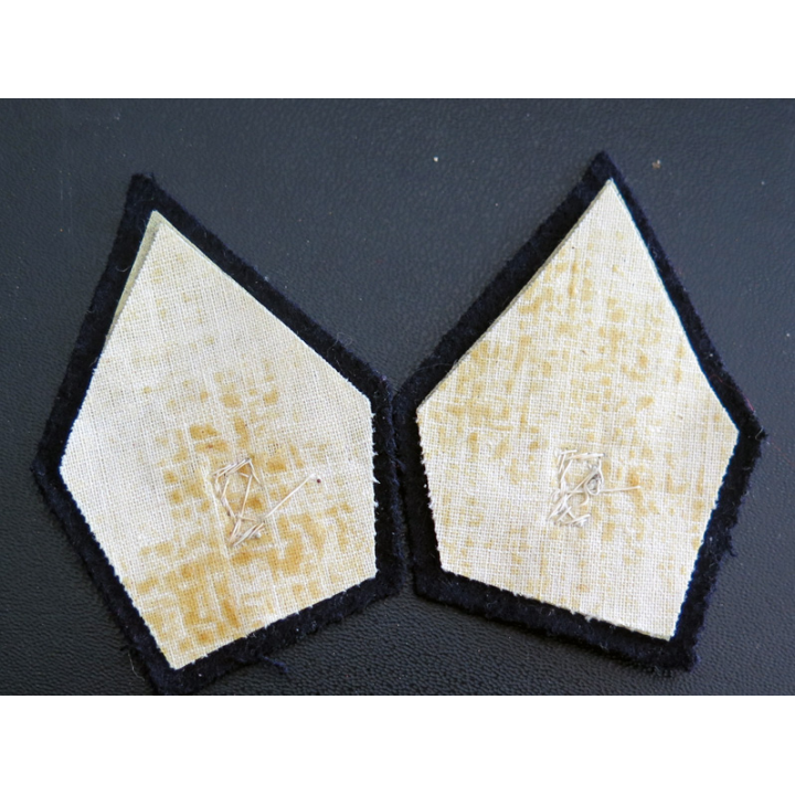 PATTE DE COL : Paire de patte de col du 7° régiment de chasseurs officier en cannetille