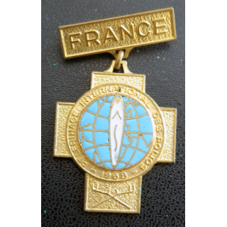FRANCE : médaille du Pèlerinage international des polios 1968 fabrication Chobillon