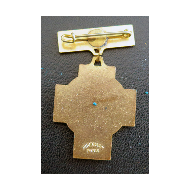 FRANCE : médaille du Pèlerinage international des polios 1968 fabrication Chobillon