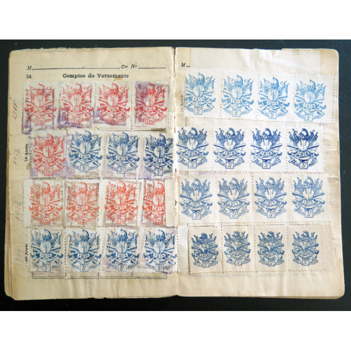 Livret des Vétérans des armées de terre et de mer 1870-1871 n° 77348 délivré à Joseph Dubois