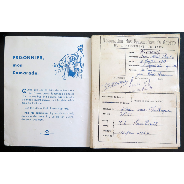 Guide pratique du Combattant rapatrié avec comme 2° partie La légion édité vers 1945