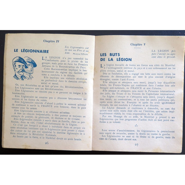 Guide pratique du Combattant rapatrié avec comme 2° partie La légion édité vers 1945