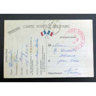 carte postale militaire de prisonnier de guerre de Juin 1939