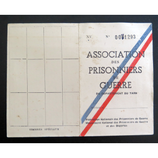 Carte d'association des prisonniers de Guerre du département du Tarn 1942