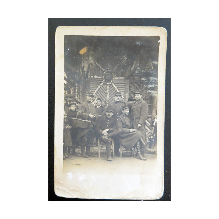 Carte postale militaire de soldats en permission à Toulouse en février 1915