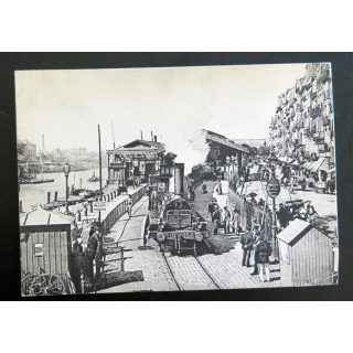 Carte postale de Nantes autrefois La Station de la Bourse inaugurée en 1851
