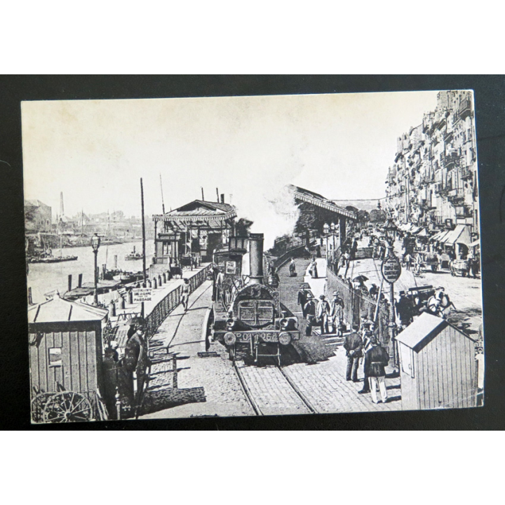 Carte postale de Nantes autrefois La Station de la Bourse inaugurée en 1851