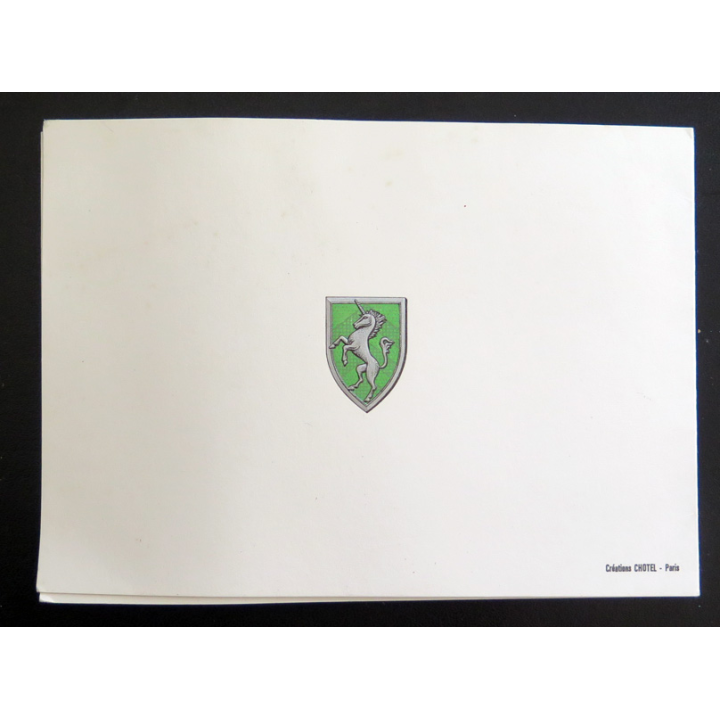 Carte de correspondance militaire du Colonel Corbineau qui charge à la tête du 5° Chasseurs à Austerlitz en 1805