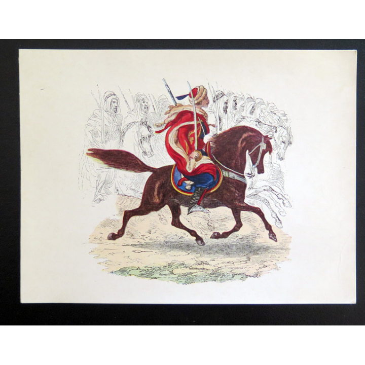 Carte de correspondance militaire du 9° RSA 9° régiment de spahis algériens