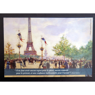 Carte de l'entrée de l'exposition universelle 1889 éditée par Editions d'hier et d'aujourd'hui 2019