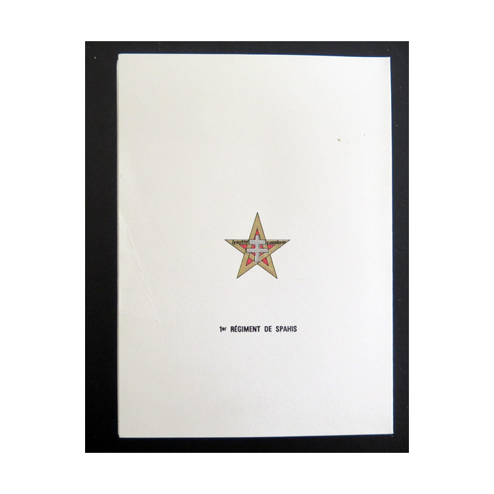 Carte de correspondance militaire du 1° régiment de spahis