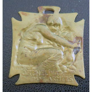 Journée en laiton pour l'Orphelinat des armées  réalisée par Lalique
