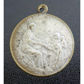 Journée française du secours national de 1915 signée Hyppolyte Lefebvre en aluminium