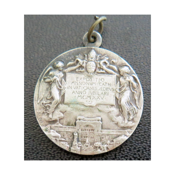 VATICAN : Médaille du jubilé du vatican de 1925 commémorant l'exposition missionnaire sous le pape Pie XI