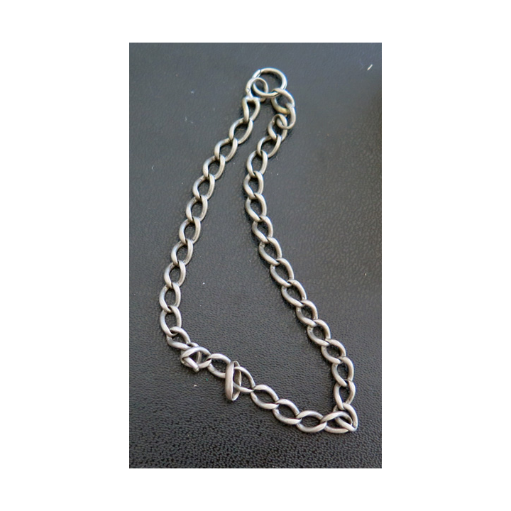 Chaîne Bracelet ancienne en métal 21 cm de longueur