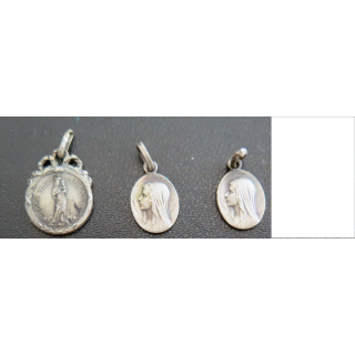 Lot de 3 petites médailles religieuses