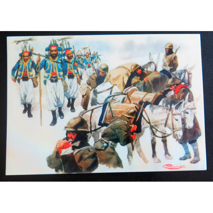Carte de correspondance militaire du 1° régiment de tirailleurs