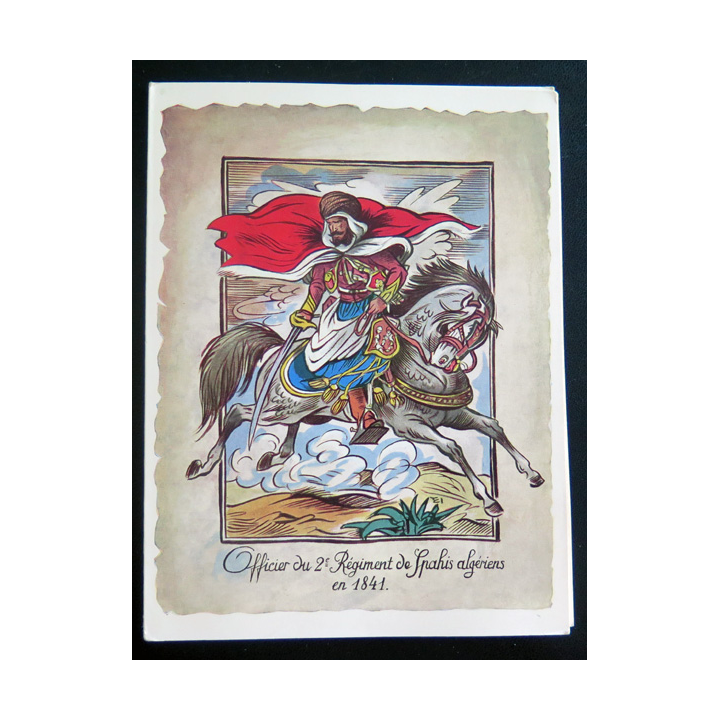 Carte de Correspondance Officier du 2° RSA Régiment de spahis algériens en 1841