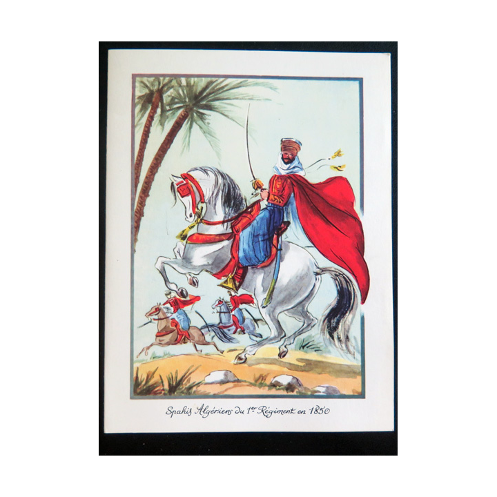 Carte de Correspondance du 1° RSA spahis algériens du 1° Régiment en 1850