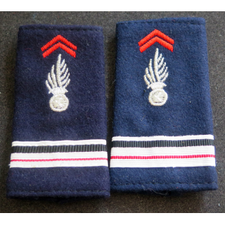 Paire de fourreaux de Major de pompiers avec un portant un scratch