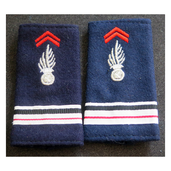 Paire de fourreaux de Major de pompiers avec un portant un scratch