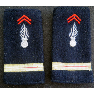 Paire de fourreaux d'Adjudant de pompiers (galons dorés)