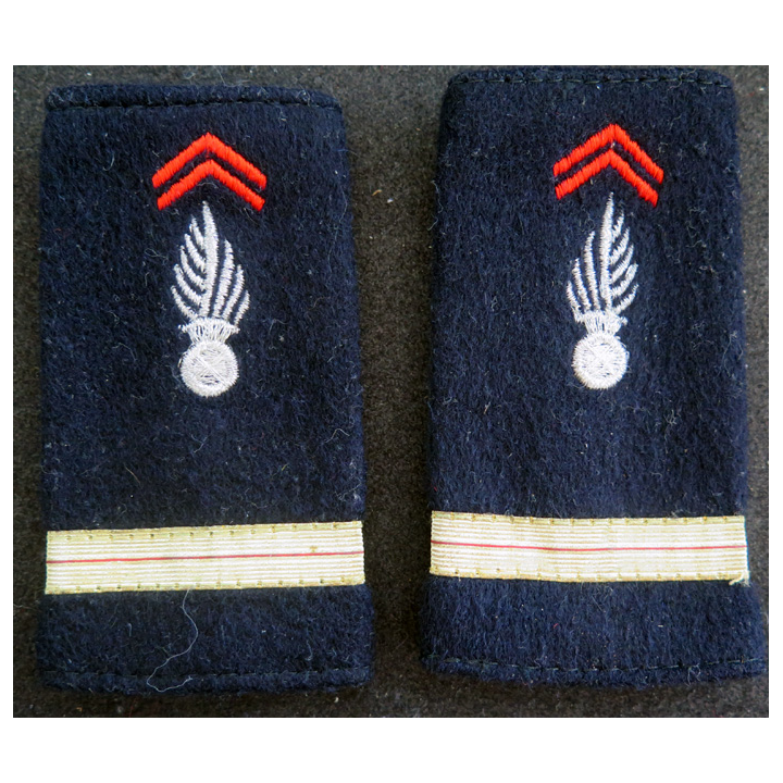Paire de fourreaux d'Adjudant de pompiers (galons dorés)
