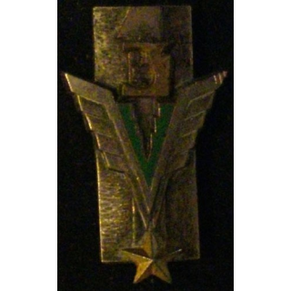 3° RHC : insigne du 3° régiment d'hélicoptères de combat de fabrication Delsart G. 2537 vert clair