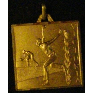 MÉDAILLE DORÉE DE LA PELOTE BASQUE (L : 3,2 cm)