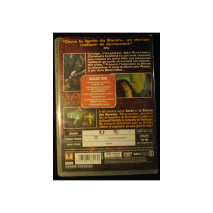 DVD : RESURRECTION DE RUSSEL MULCAHY AVEC CHRISTOPHE LAMBERT