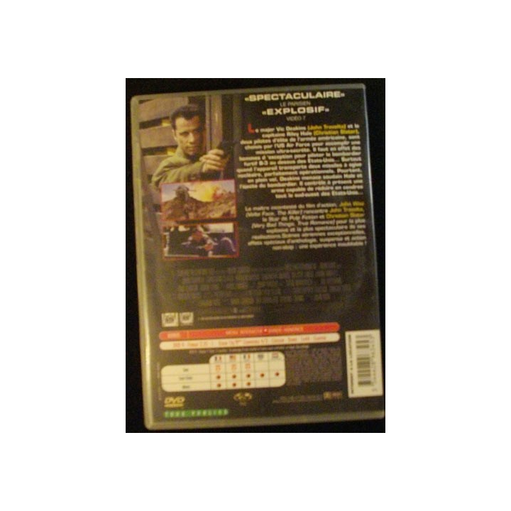 DVD : BROKEN ARROW DE JOHN WOO AVEC TRAVOLTA ET SLATER