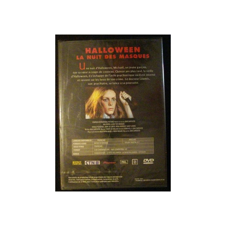 DVD : LA NUIT DES MASQUES (ANGOISSE) HALLOWEEN
