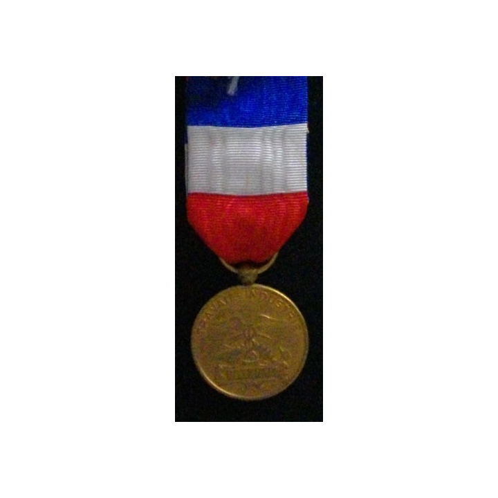 FRANCE : MÉDAILLE D'HONNEUR DU TRAVAIL ET INDUSTRIE TYPE A.RIVET