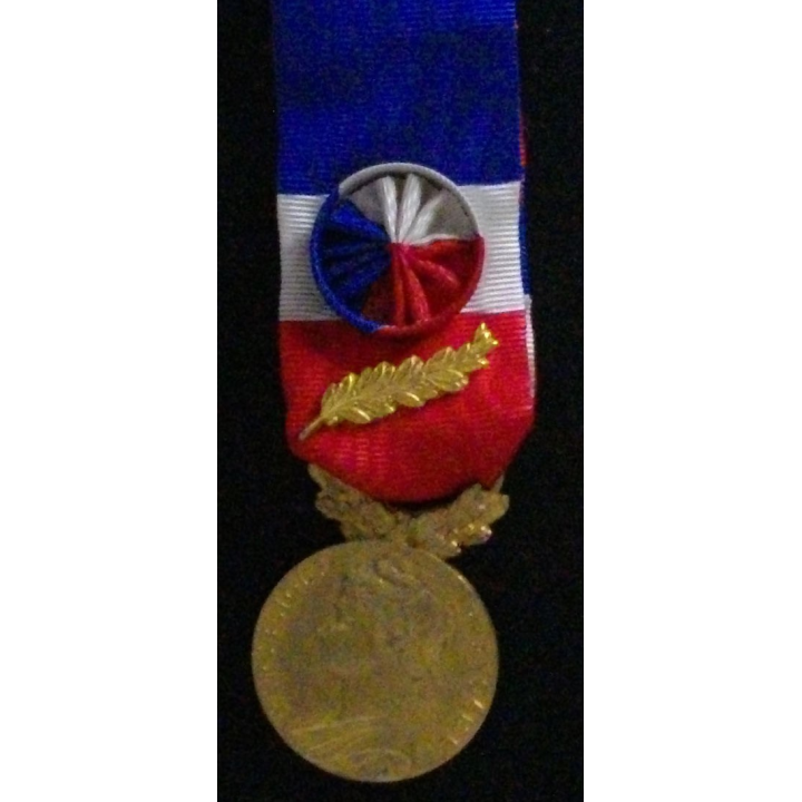 FRANCE : MÉDAILLE DU TRAVAIL ET SÉCURITÉ SOCIALE "OR" 1959