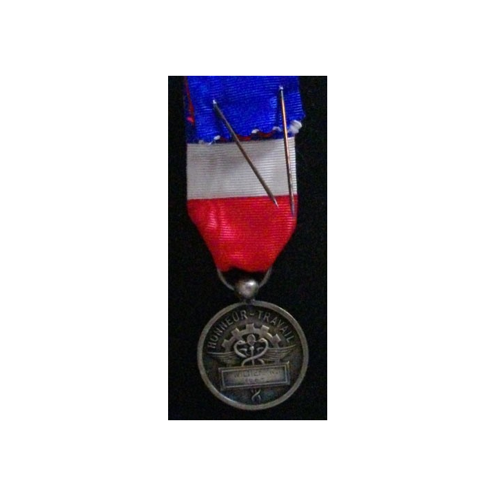 FRANCE : MÉDAILLE D'HONNEUR DU TRAVAIL EN ARGENT 1963