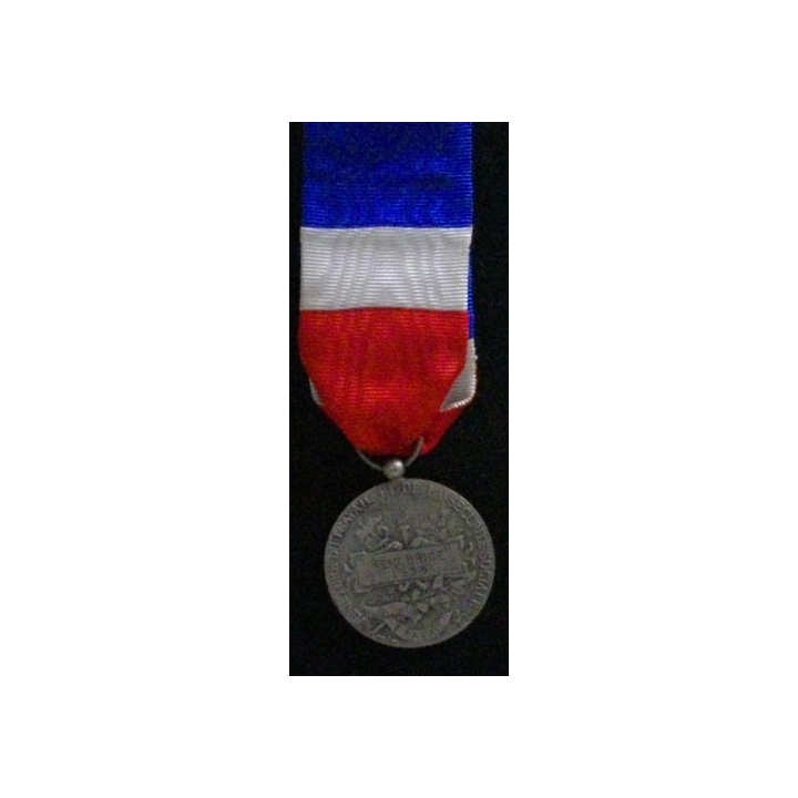 FRANCE : MÉDAILLE DU TRAVAIL ET SÉCURITE SOCIALE ARGENT 1958