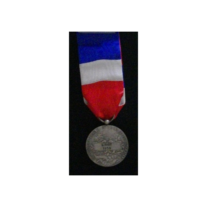 FRANCE : MÉDAILLE DU TRAVAIL ET SÉCURITE SOCIALE ARGENT 1959