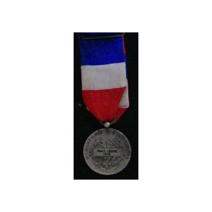 FRANCE : MÉDAILLE DU TRAVAIL MINISTÈRE TRAVAIL EN ARGENT 1976